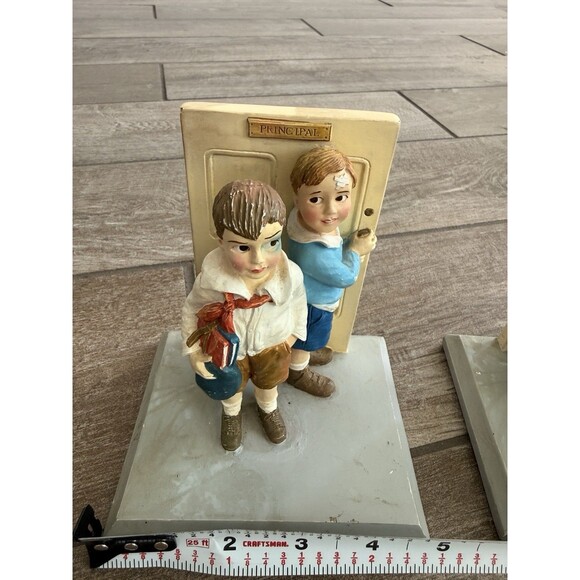 Rare Norman Rockwell Bookends Saturday Evening Post The Principal 820/2000 - Picture 11 of 12